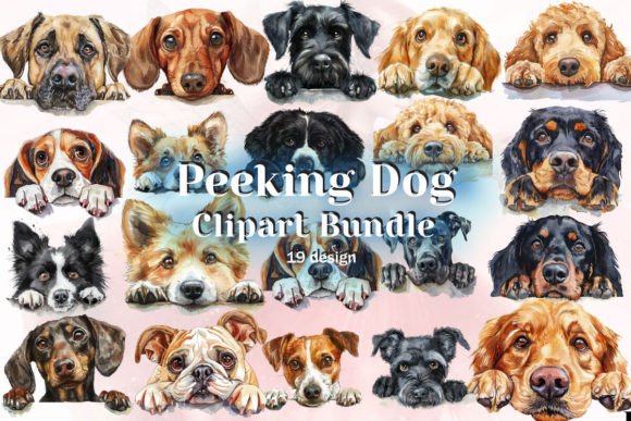Download Peeking Dog Sublimation Clipart - Sublimation clipart Collection