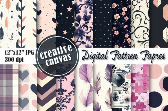 Download Boho Minimal Digital Paper Bundle - Digital Collection