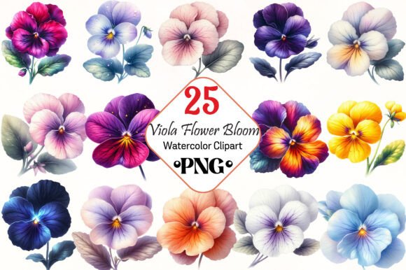 Download Viola Flower Bloom Sublimation Clipart - Sublimation clipart Collection