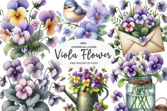 Download Spring Viola Flower Sublimation - Viola flower Collection