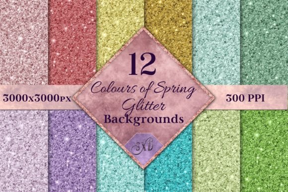 Download Colours of Spring Glitter Backgrounds - Colours Collection