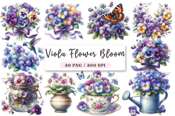 Download Viola Flower Bloom Clipart - Viola flower Collection
