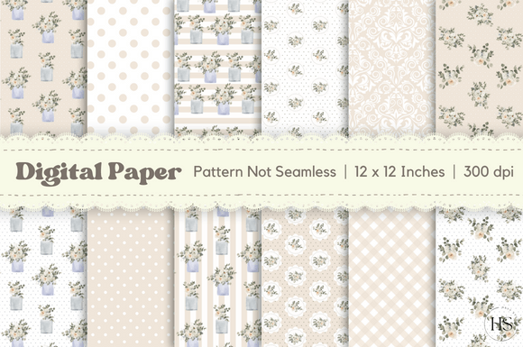 Download Watercolor Wedding Flowers Digital Paper - Digital Collection