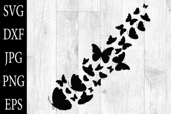 Download Fluttering Butterflies Illustrations SVG - Butterflies illustrations Collection