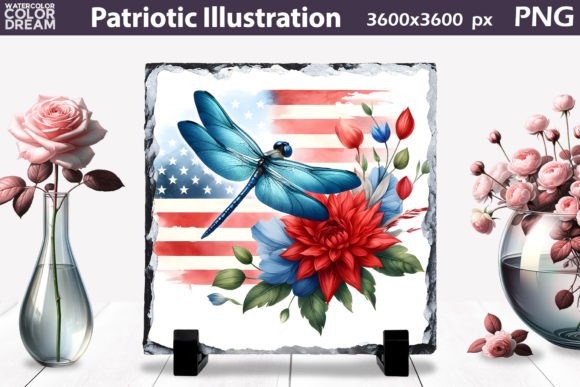 Download Patriotic Flowers Illustration - Flowers illustration Collection