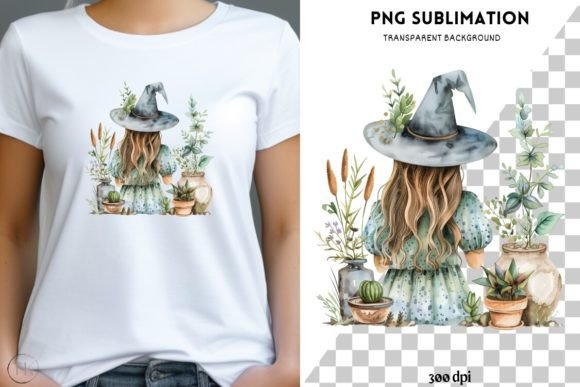 Download Gardening Witch PNG, Digital Prints - Digital Collection