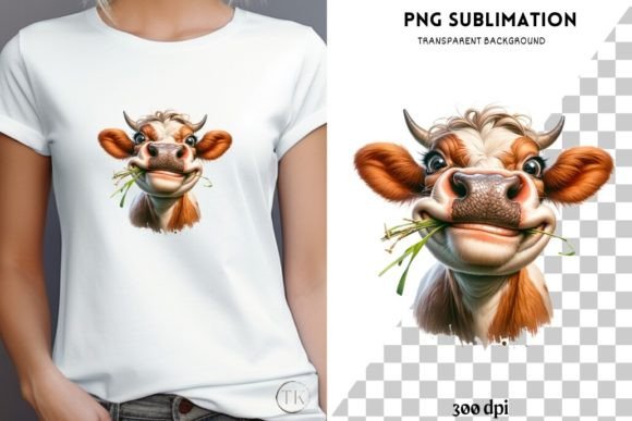 Download Funny Cow PNG Digital Prints, Sublimatio - Digital Collection