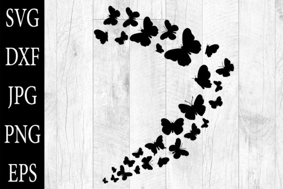 Download Fluttering Butterflies Illustrations SVG - Butterflies illustrations Collection