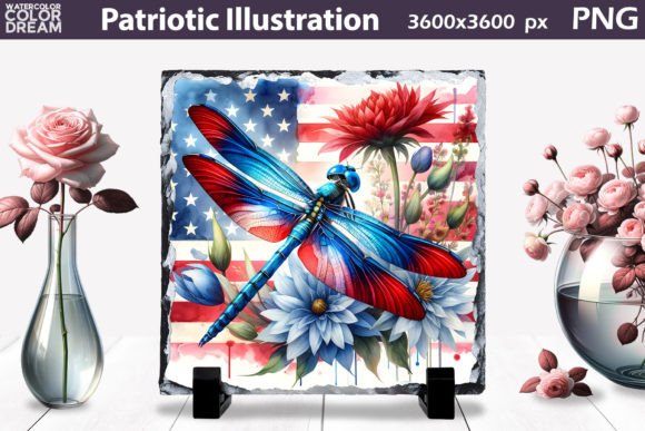 Download Patriotic Flowers Illustration - Flowers illustration Collection
