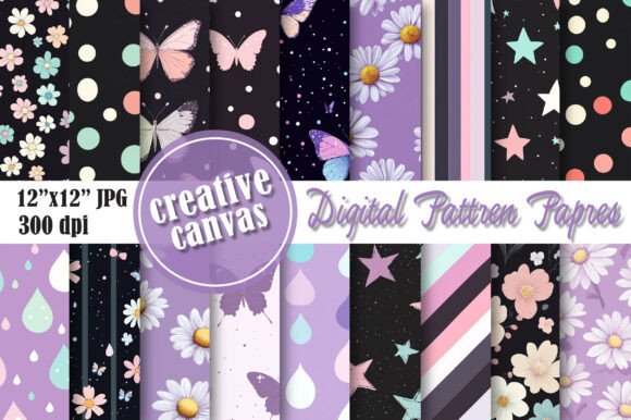 Download Pastel Butterfly Floral Digital Paper - Digital Collection