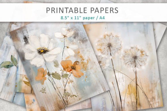 Download Art Flowers Illustration Junk Journal - Flowers illustration Collection