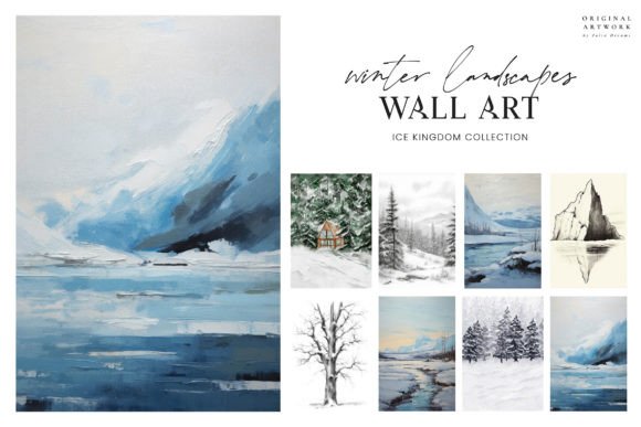 Download Winter Landscape Wall Art Poster - Premium Resources