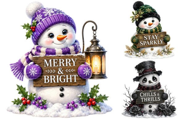 Download Snowman Christmas Sublimation Clipart - Sublimation clipart Collection