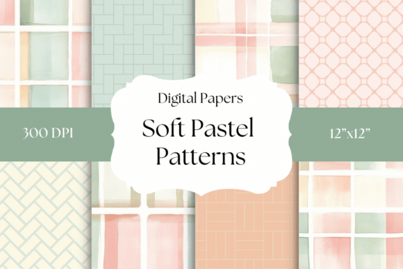 Download Soft Cottagecore Pattern Digital Papers - Digital Collection