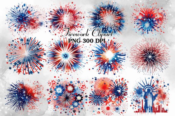 Download Fireworks Sublimation Clipart Bundle - Sublimation clipart Collection
