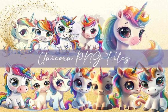 Download Unicorn PNG Files, Rainbow Colours - Colours Collection