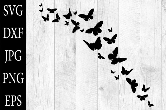 Download Fluttering Butterflies Illustrations SVG - Butterflies illustrations Collection